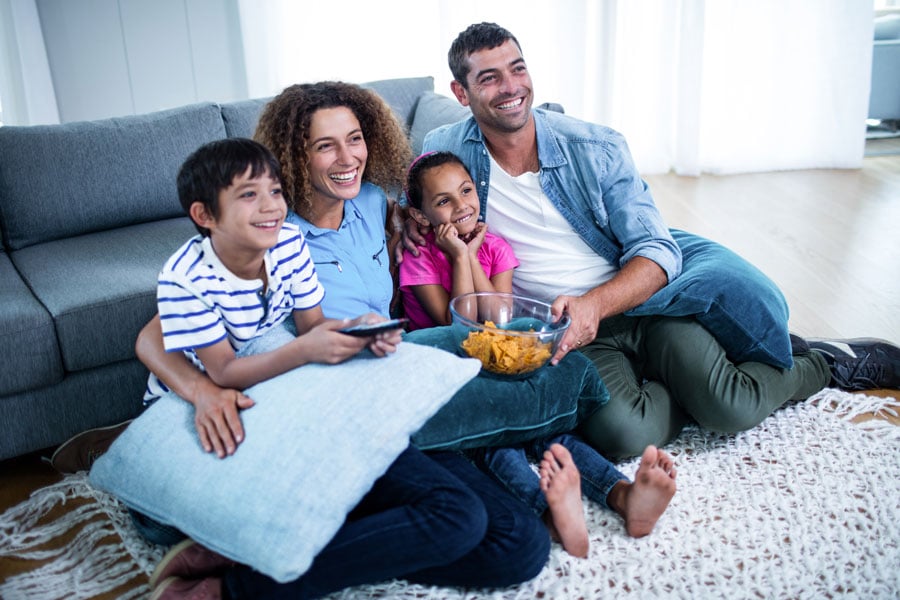 Happy family on vacation