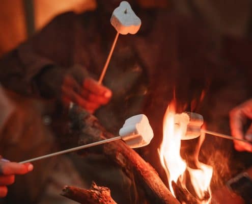 S'more kits for guests at rental