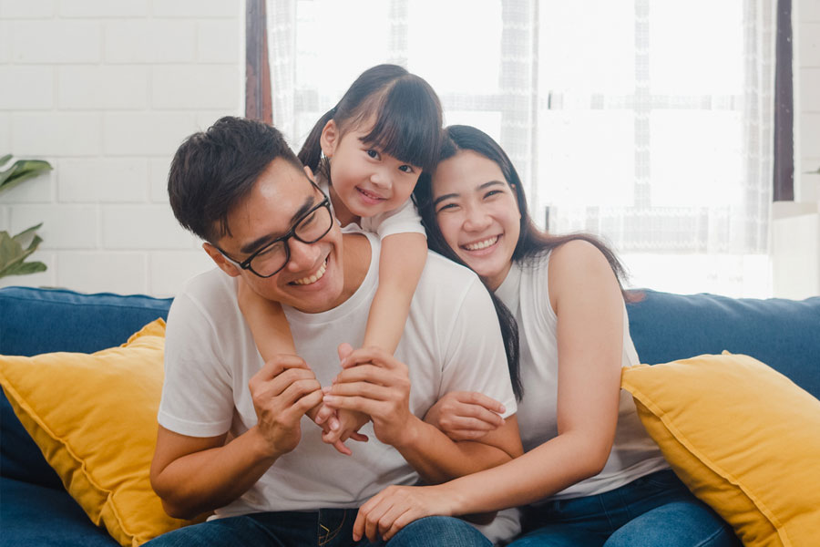 A family enjoying a mid term rental in scottsdale